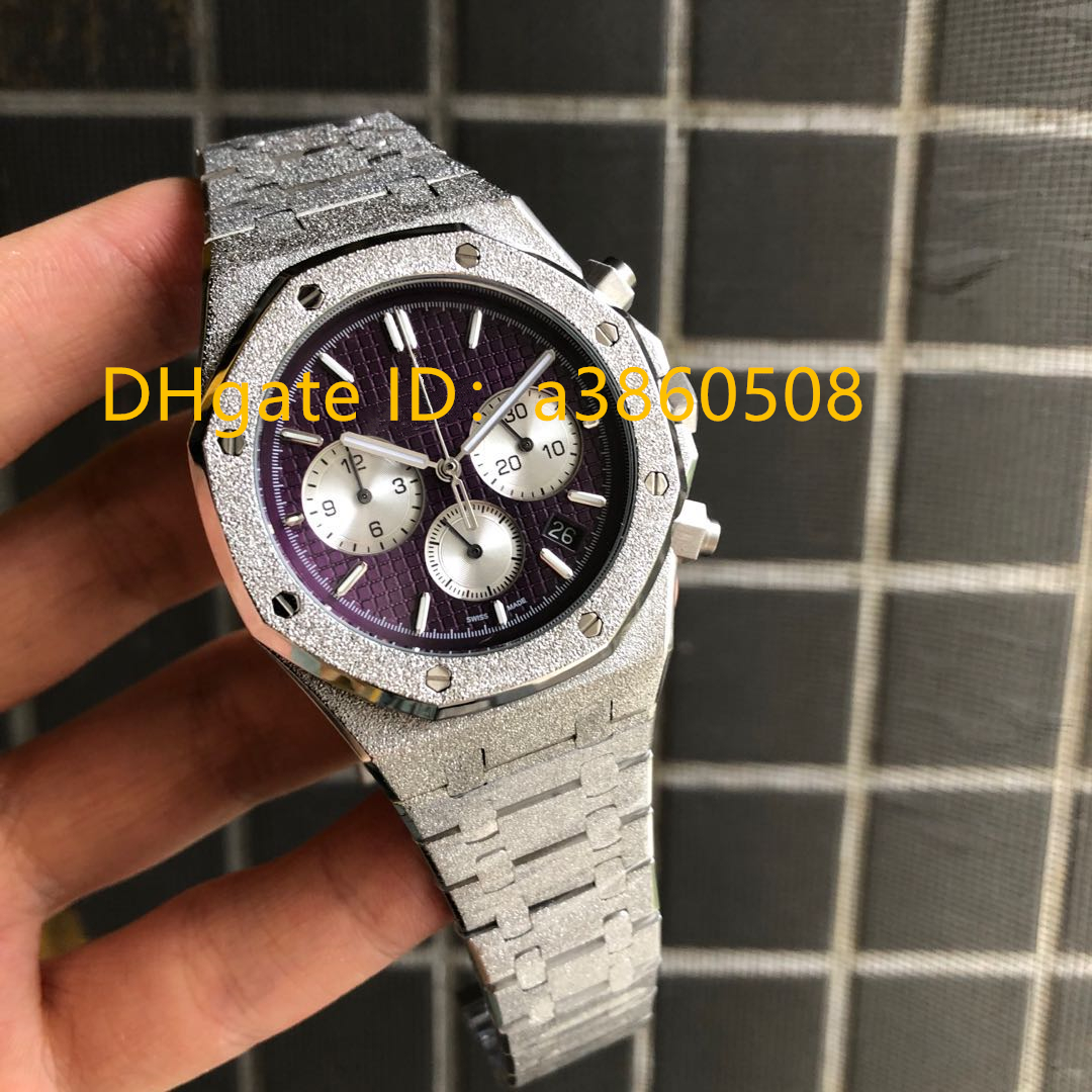 

Hot Watches Men's Watch Stanless Steel VK Chronograph Quartz Movement Sports Men Watches , montre de luxe, Blue