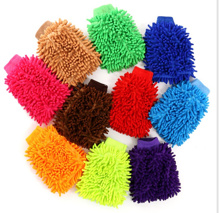 

Microfiber Car Wash Cleaning Cloths Chenille Wash Gloves Equipment Car Detailing Cloths Home Duster Washing Tool Motorcycle