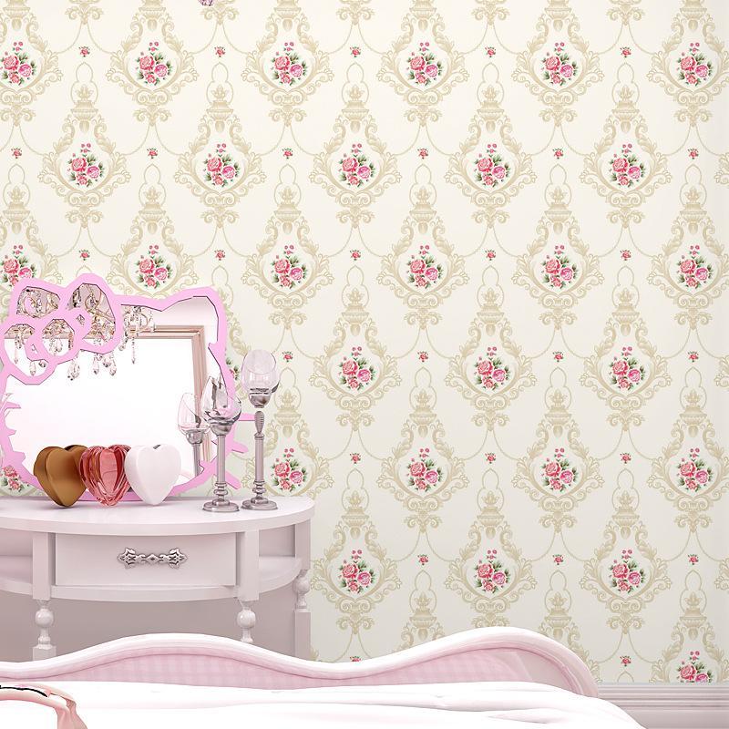 

Large mural European 3d garden wallpaper bedroom warm wedding room living room sofa TV background wall flower elegant wallpaper1, Purple