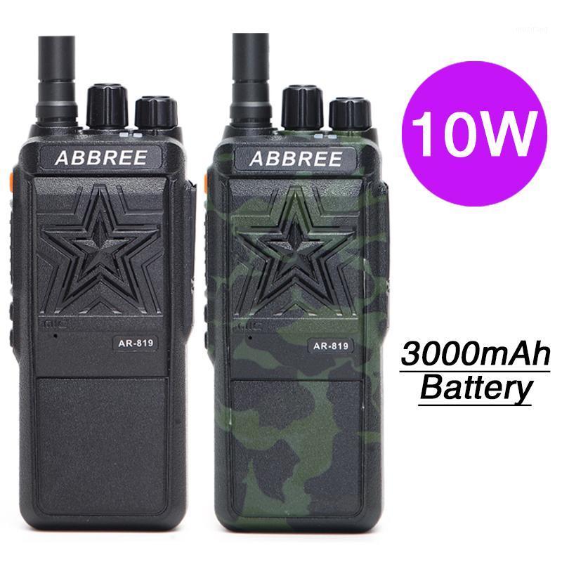 

ABBREE AR-819 10W Walkie Talkie Powerful No magnetic Loudspeaker 16CH 3000Mah 10KM Long Range Hunting Ham CB Radio Transceiver1