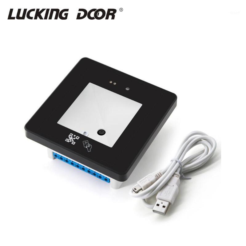 

DC12V RFID barcode 2D QR code Reader Access Control Reader Wigan USB RS232L RS485 Interface1