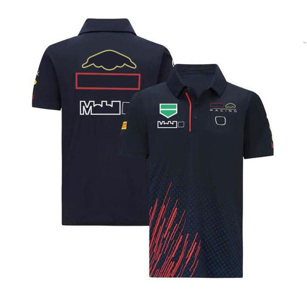 

F1 T-shirt Short-sleeved racing polo shirt 2022 casual breathable quick-drying top Team lapel T-shirt customization