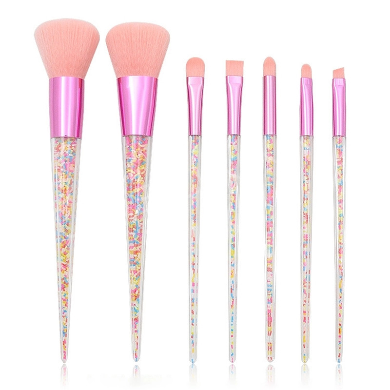 

7PCS Designers Diamond Makeup Brush Set Natural Makeup Blush Brush Eye Shadow Foundation Brush Loose Powder Eyes Beauty tool