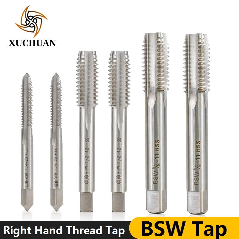 

1pc BSW Right Hand Tap Straight Flute Machine Plug Tap HSS Screw Thread Drill 5/32-32 3/16-24 5-16-18 1/4-20 1/2-12 5/8-11
