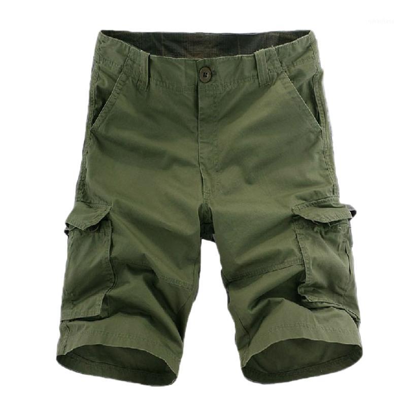 

2018 summer new arrival hot selling cotton multi-pocket shorts extra large leisure and loose men's shorts1, Dark gray