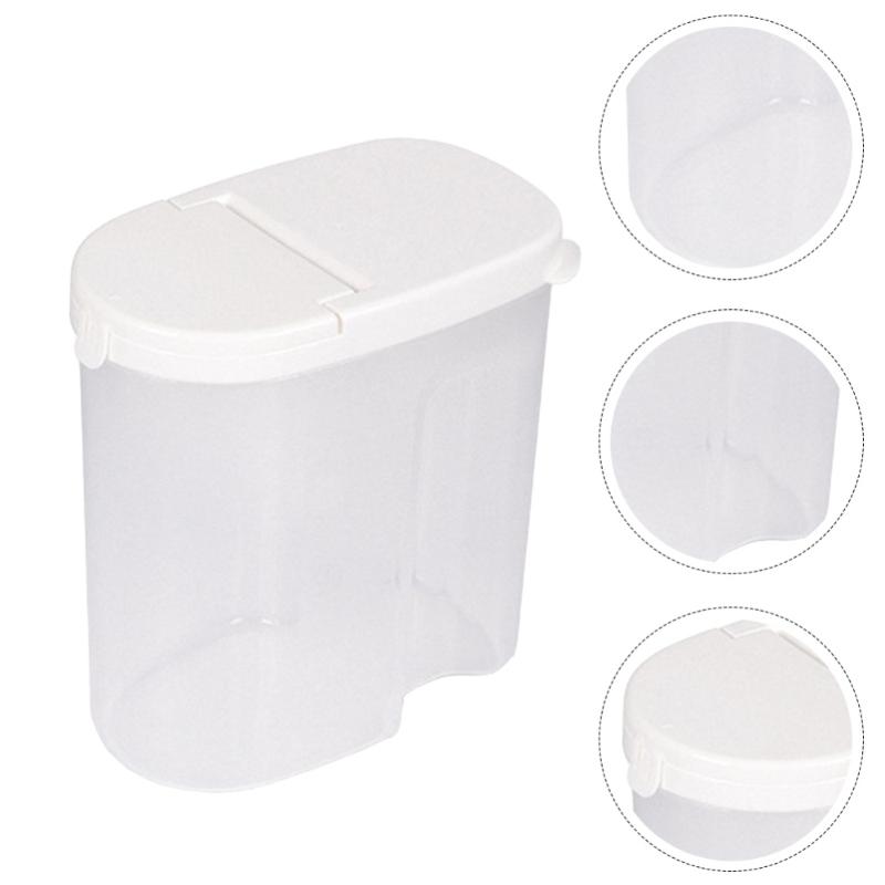 

1Pc Household Storage Jar Dog Canister with Lid Sealing Caddy (White