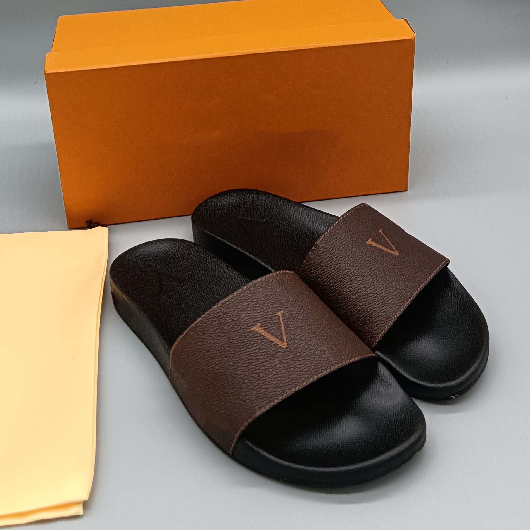 

2022 Designer Sandals Sandals Classic Slippers Real Leather Slides Platform Flats Shoes Sneakers Boots without box by shoe10 001, #21