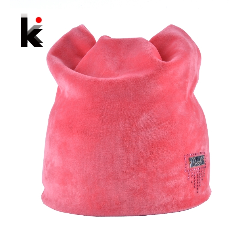 Winter Beanie Hat Ladies Cat Girls Hats For Women Beanies Fluff Caps Russia Skullies Touca Cap With Ear Flaps Y201024