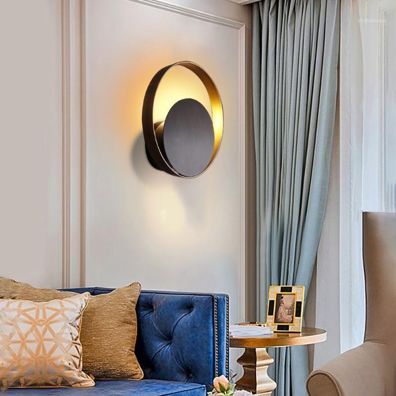 

Vintage Circular Iron Wall Lamp New Luxury Wall Lighting for bedroom living room bedside indoor decoration luminaire1