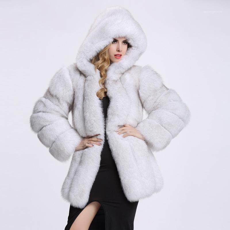 

2020 Faux Fur Coat Winter Women Waist Coat Gilet Female Jacket Fur Vest Fluffy Solid Color For Ladies1, White