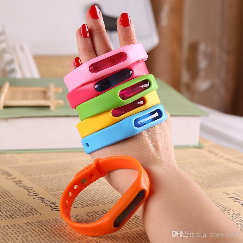 

Kid Mosquito Control Repellent Bracelet Silicone Wristband Plant Essential Oil Capsule Mosquitoes Repellent Band Pest Bug Killer WVT0449