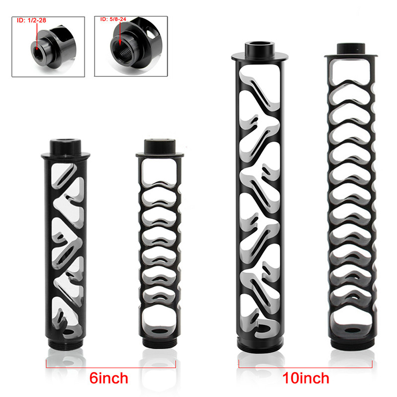 

New 6" 10 inch Spiral 1/2-28 5/8-24 Single Core Aluminum Tube Car Fuel Filter Solvent Trap For NAPA 4003 WIX 24003 Filters
