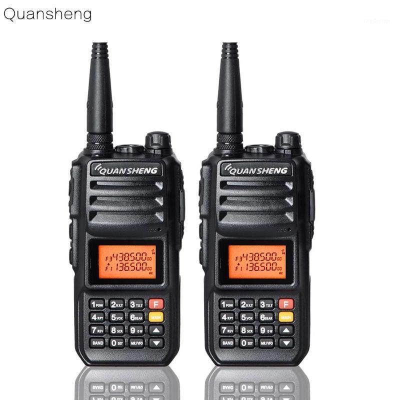 

2PCS Upgrade Walkie-Talkie QuanSheng TG-UV2 More than 10W Long Range Walkie Talkie 10KM 4000mah Radio Vhf uhf Dual Band Long Sta1