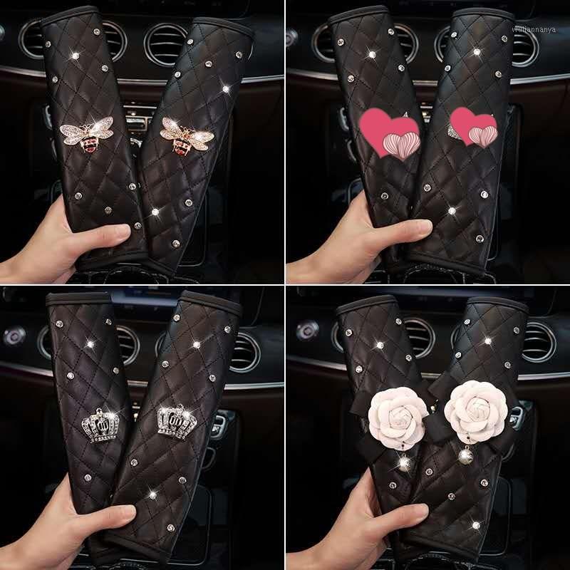 

Safety Belts & Accessories Camellia Series Car Interior Little Been Crown Flower Seat Belt Shoulder Cover For Women Ornaments