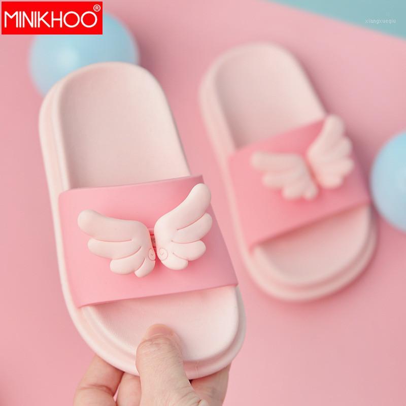 

Mini 2020 Girls Cartoon Leaves Flip Flop Summer Indoor Children Slippers Beach Toddler Shoes 14-22cm1, Pink