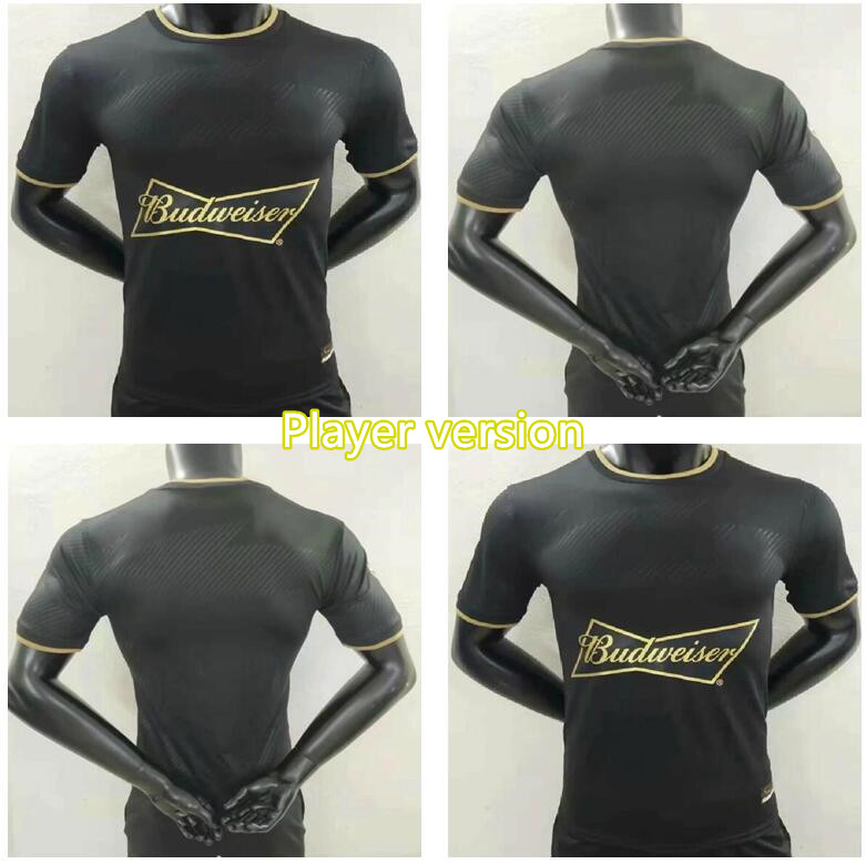 

Player version 2021 Hall of Fame Soccer Jersey ALAN SHEARER THIERRY HENRY Famous British home jerseys kits English star JHGDFN, Black;yellow
