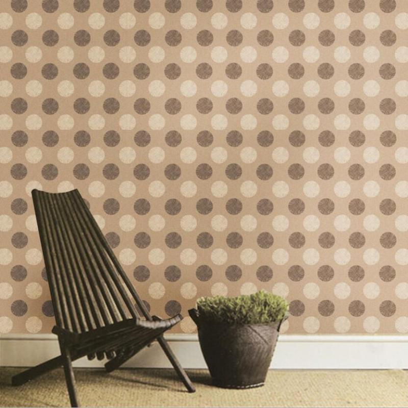 

Fashion Dots Wall Paper Self Adhesive PVC Living Room Decoration Wallpaper Roll Waterproof Kitchen Wall Decals Wallpapers EZ109, Brown