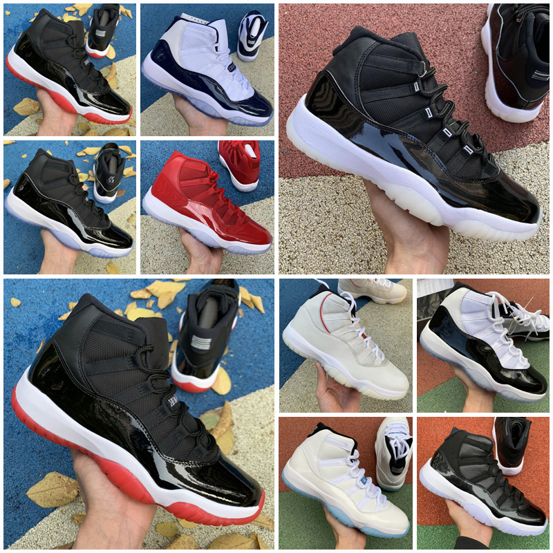 

2021 New Anniversary 11 Mens Basketball shoes 11s Black White Metallic Eyelets Jumpman 25 men sports sneakers Size 36-47, As photo 46