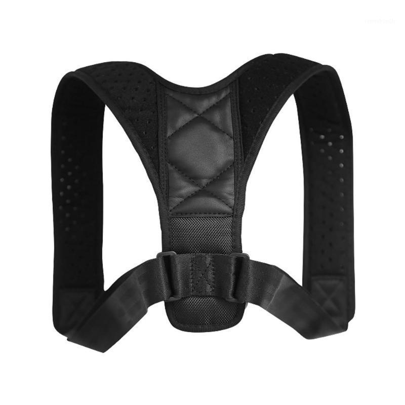 

Unisex Men Women Adjustable Posture Corrector Back Corset Shoulder Support Brace Belt1, As pic