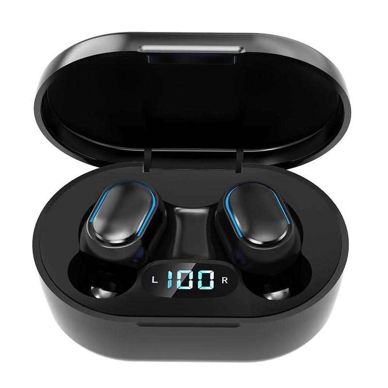 

E7S Tws Pro Handsfree Bluetooth Earbuds Earphones, Noise Canceling Headphone,Aptx in Ear Headphones,Sport Fones Bluetooth Headph, Black