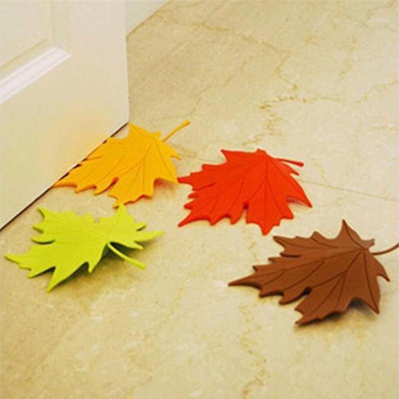 

Wholesale- 2015 New Arrivel Hot Maple Autumn Leaf Style Home Decor Finger Safety Door Stop Stopper Doorstop1