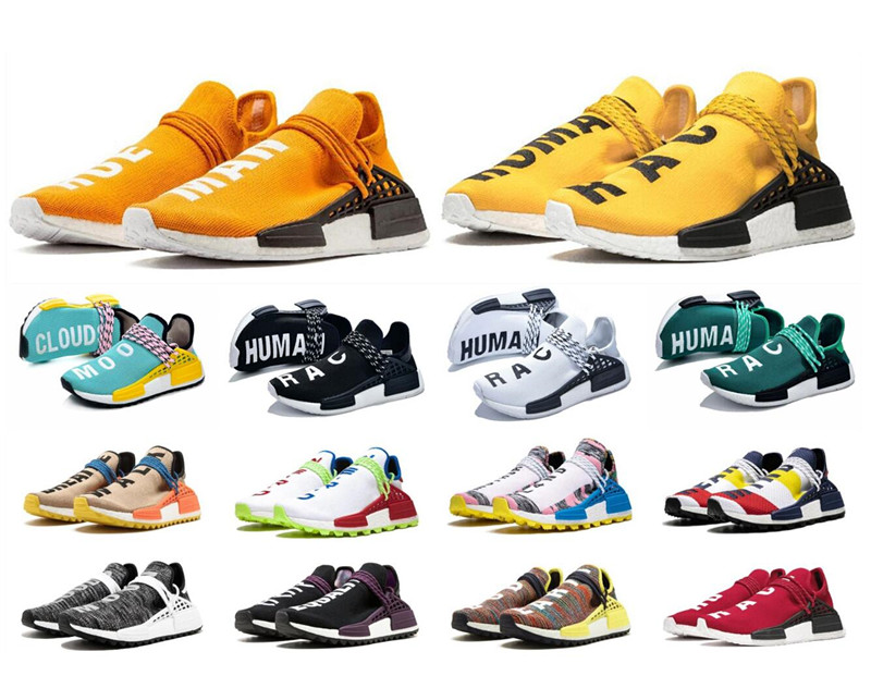 

HUMAN running Williams Cream city sneakers Equality Womens soul Races shoes mens breath Nerd Pharrell Mother mexico r1, Extra shoelace