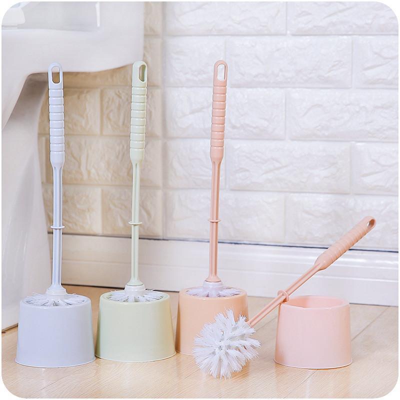

Toilet Brush Set with Base Creative Household Cleaning Tool Plastic Toilet Cleaning Scrub Home Hotel Bathroom Brush1, Green