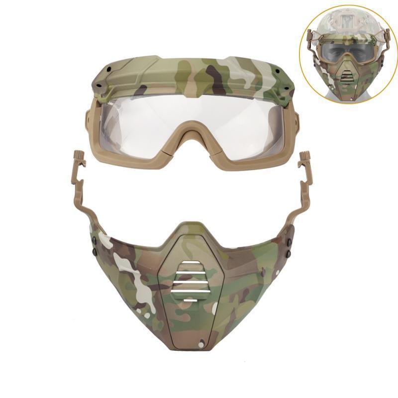 

2020 Motorcycle Goggle Mask Tactical Paintball Glasses With Detachable Skiing Mask For /CS/Snowmobile/Cycling/Halloween1