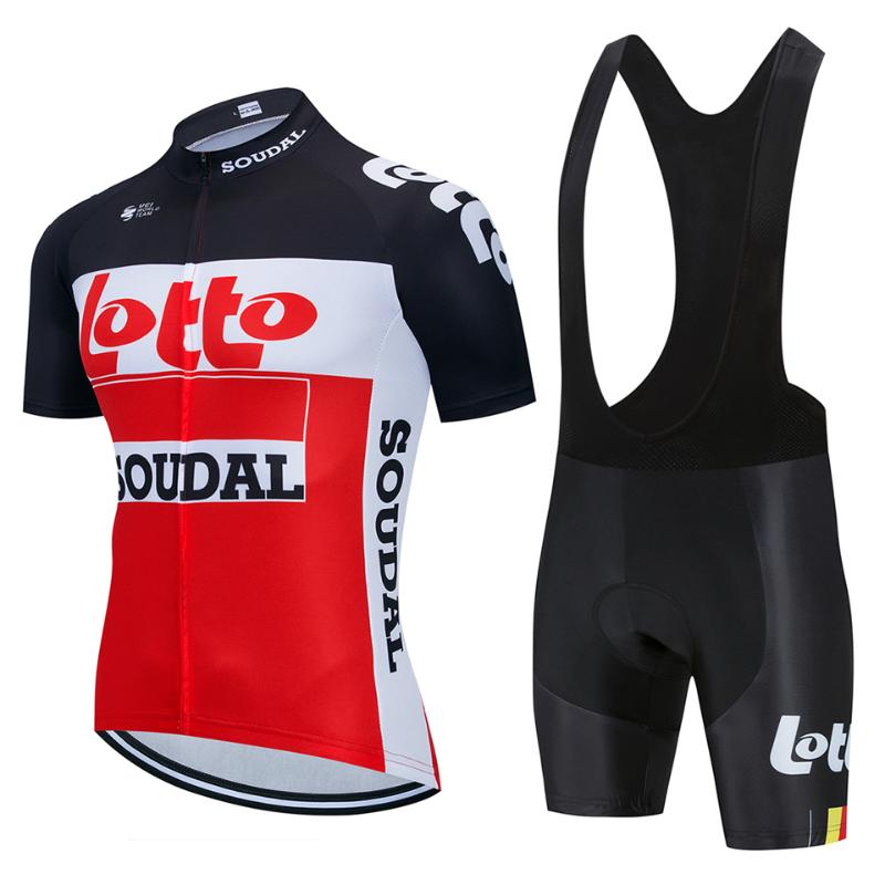 

LOTTO cycling jersey set short sleeve men road bike mountain mtb pro team set bicycle cycle clothing Maillot Sponge Pants Pad