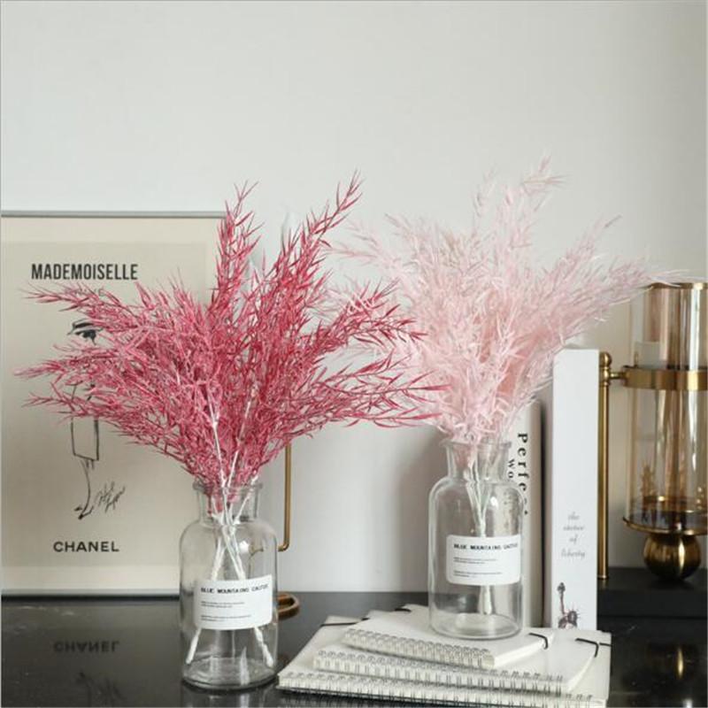 

41cm Artificial Fake Plants Wreath Wall Decor Fake Bamboo grass for Home Wedding Decoration plantas artificiales para decoracion, Coffee