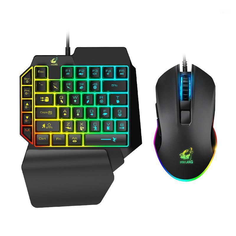 

Free Wolf T1 One-Handed Keyboard and Mouse Set Chicken Useful Product Throne Machinery Handfeel Keyboard and Mouse Kit1
