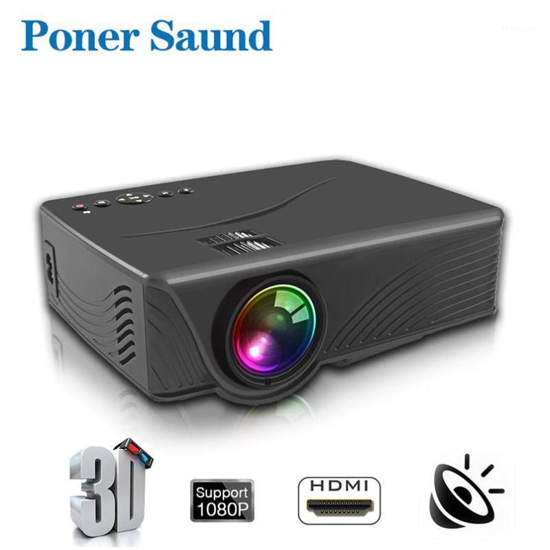

Poner Saund GP10 Full Hd Led Projector 4k 800 Lumens USB Portable Cinema Projector Home Theater With Mysterious Gift1