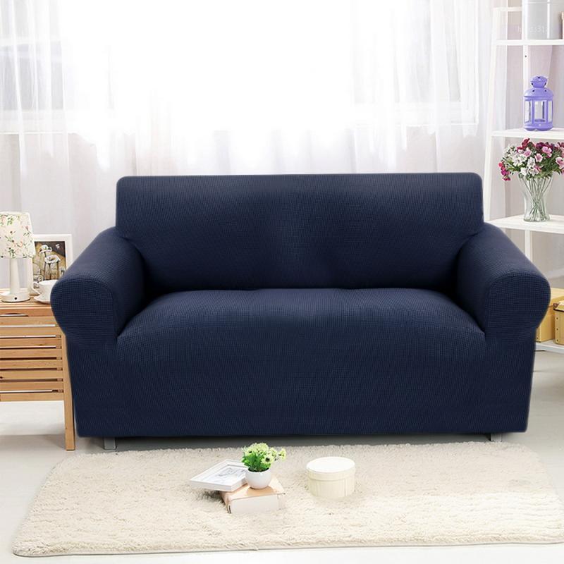 

Sofa Cover Elastic Solid Color Spandex Modern Polyester Corner Sofa Couch Slipcover Chair Protector Living Room 1/2/3 Seater1