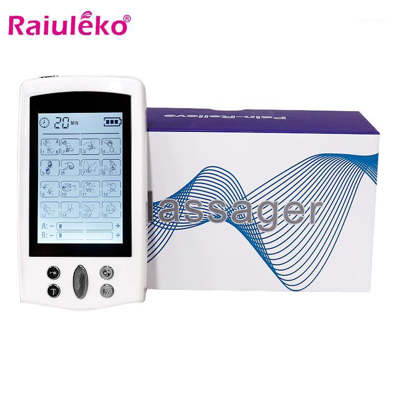 

16 Modes TENS Electric Massager Electronic Pulse Massager Body Relax Digital Therapy Machine Pain Relief EMS Muscle Massage1