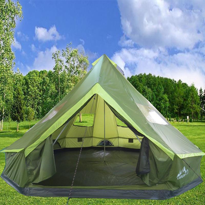

Ultralarge 8-12 Persoon 500 CM * 500 CM Waterdichte Camping Party Family Tent large party tent hiking anti mosquito sun shelter1