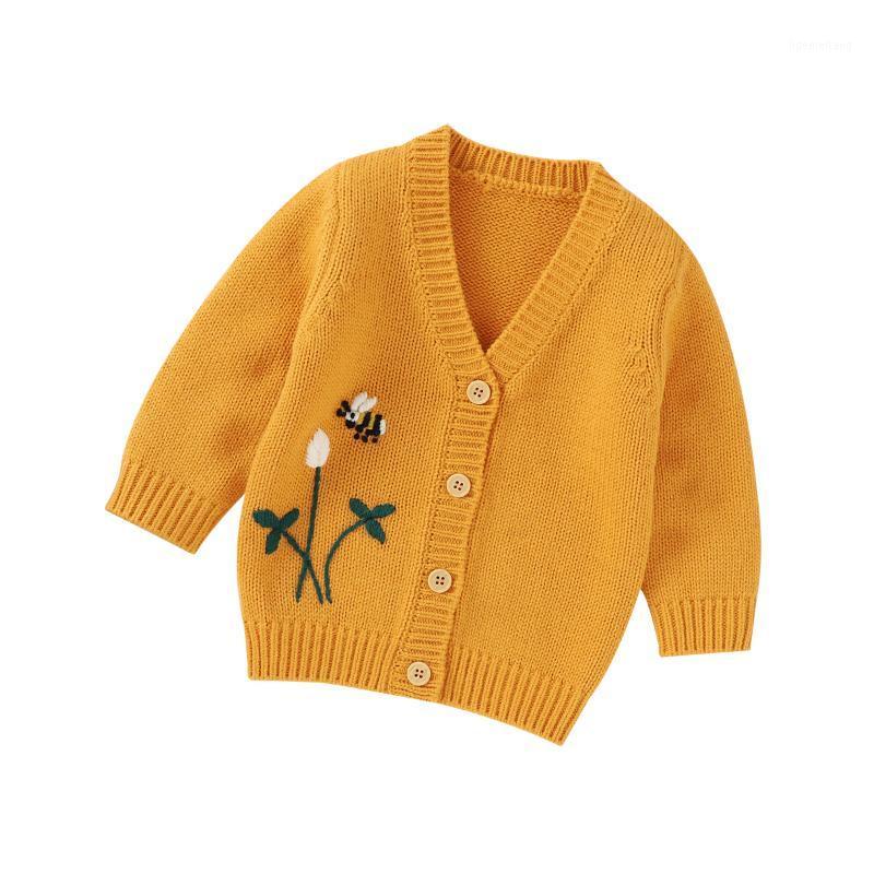 

New Arrival Newborn Baby Long Sleeve Embroidery Coat Winter Fashion Knit Jacket for Baby Girls Boys1, Gray