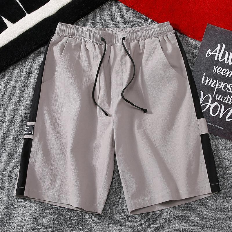

Patchwork Mens Shorts Cotton New Casual Shorts Breathable Beach Soild Sweatshorts Joggers Short Pants Music 1973 It's Who I Am, Black