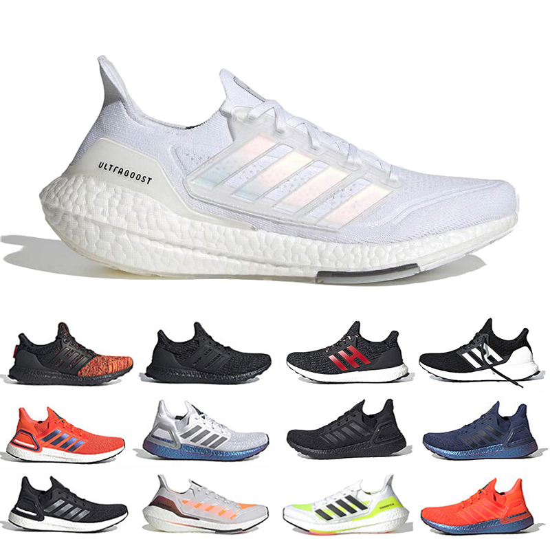 

2022 ultra boost 21 mens running shoes sneakers Bred White red Triple Cloud White Solar Yellow Sashiko Night Flash Grey Core men women trainers sports shoe Fashion, Item#14