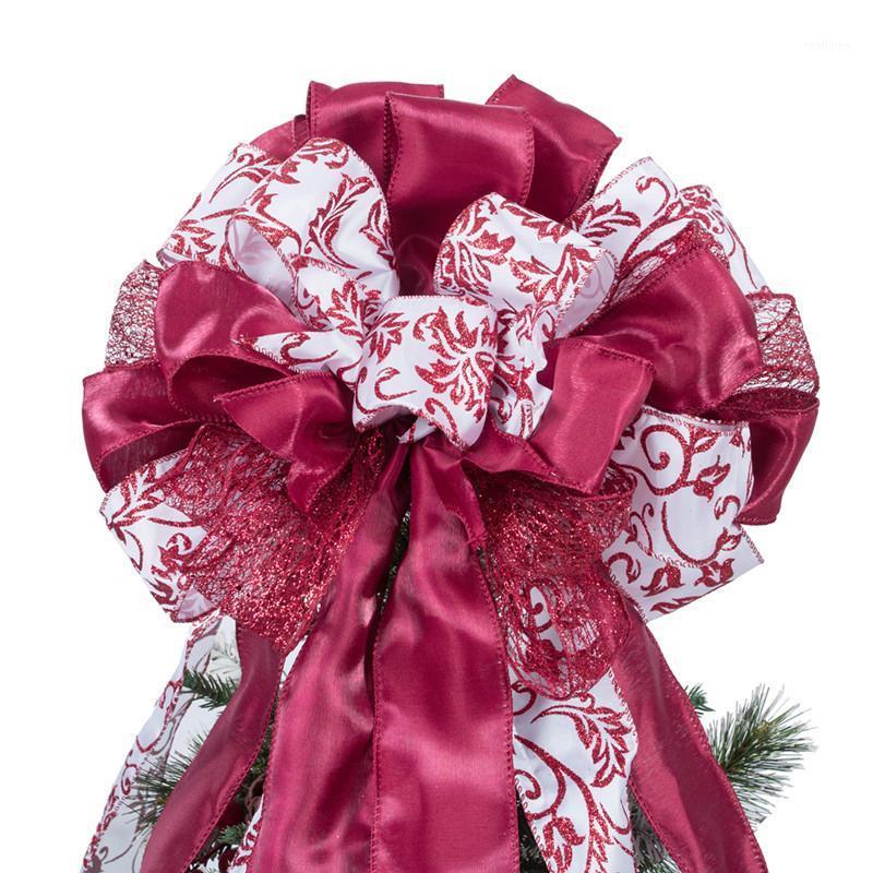 

Christmas Decorations 2021 Christmas Goods Tree Top Bow Shape Ornaments Home Special Party Decorations J2Y1