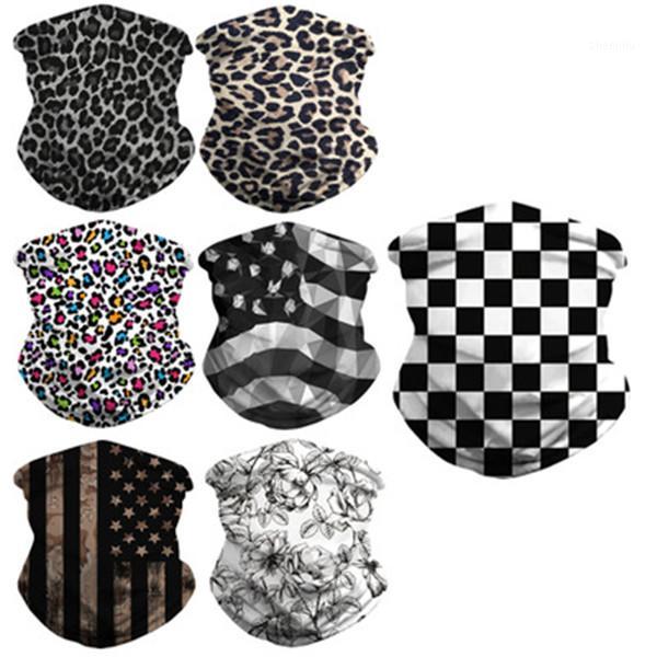 

Sport Caps Face Mask Cycling mask Printed magic turban Triangle scarf sunscreen and breathable for outdoor activity with 7 styles1, Multi
