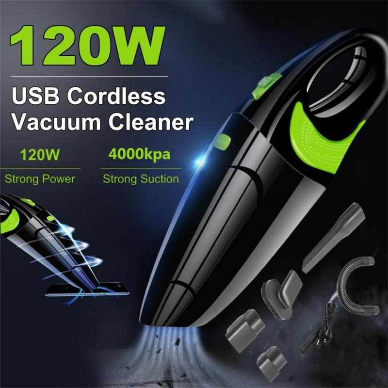 

Household Car Vacuum Cleaner 120W 6500PA Handheld Portable Sweeper Cleaner Wet Dry Dual Use Cordless Wireless Keep Cleaning