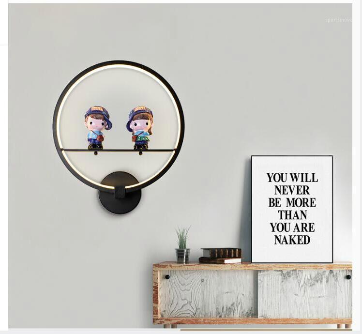 

Free Shipping Modern Creative LED Wall Lamp Loft Style Nordic Style Cartoon Wall Lights Children Room Living Room Home Lighting1