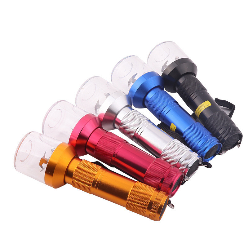 

20pcs Wholesale 5 Color Aluminum Handheld Electric Tobacco Grinder Chopper Dry Herb Leaf Crusher Smoking Accessory