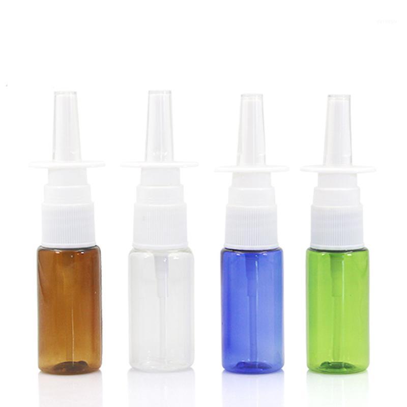 

15ml colorful PET Empty bottle Plastic Nasal Spray Bottles Pump Sprayer Mist Nose Spray Refillable Bottles1
