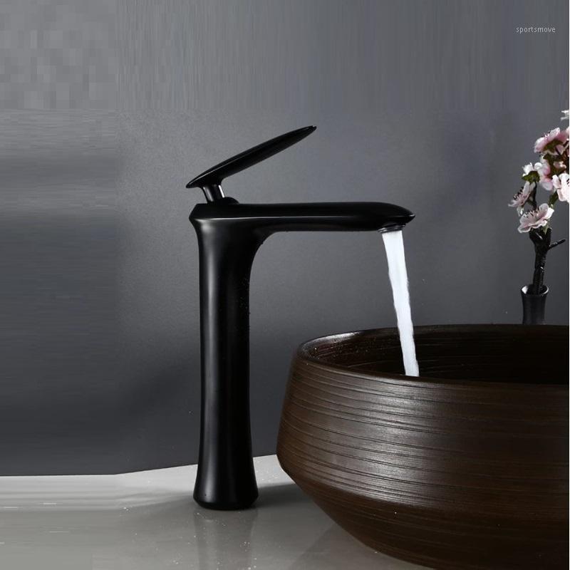 

Basin Faucet Black Brass Faucet Hot and Cold Bathroom Sink Single Handle Deck Mounted Toilet Total Brass Mixer Water Tap1