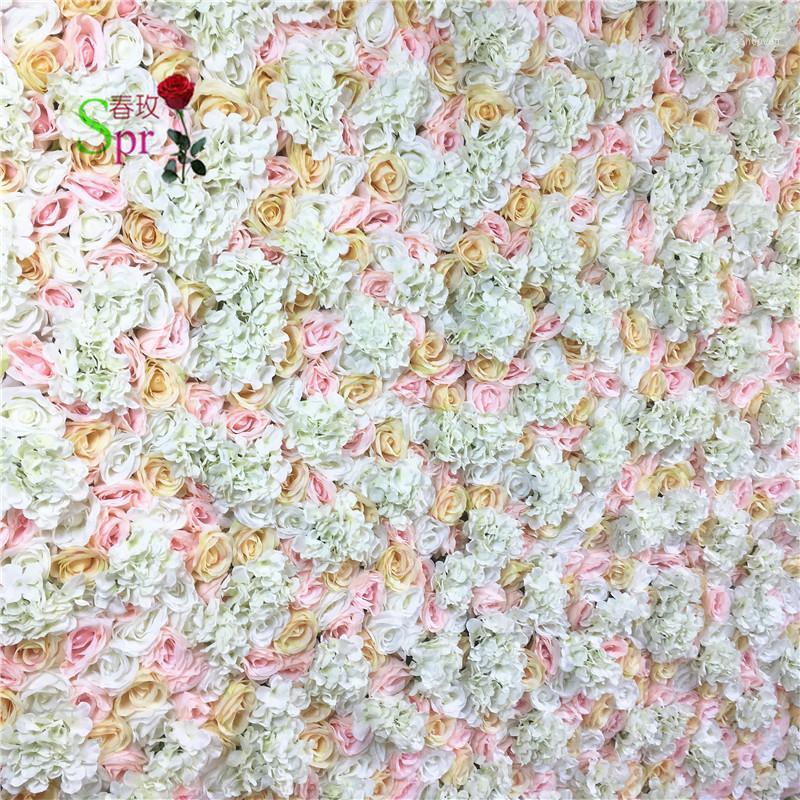 

SPR Free Shipping-10pcs/lot Artificial wedding rose flower wall background arrangement flowers road lead flowers decorations1