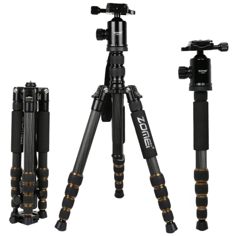 

Zomei Lightweight Professional Travel Camera Tripod Portable Monopod Carbon Filter Adjustable With Ball Head For DSLR Camera