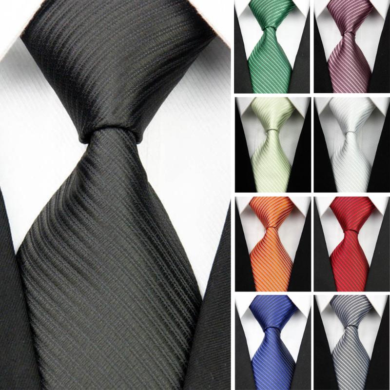 

Man 100% Silk Ties for Mens Accessories Black Blue White Red Solid Striped Jacquard Business Wedding Necktie Gravatas 3"/7.5cm