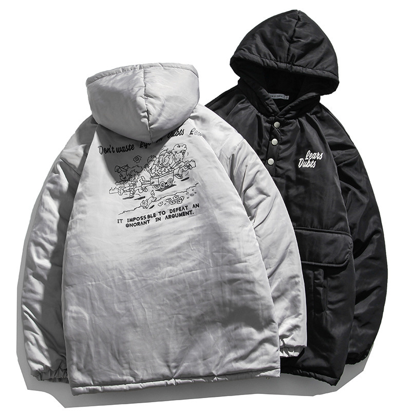 

2021 Head Harbour Heavy Winter Wind New Cotton Jacket Vnxx, Black