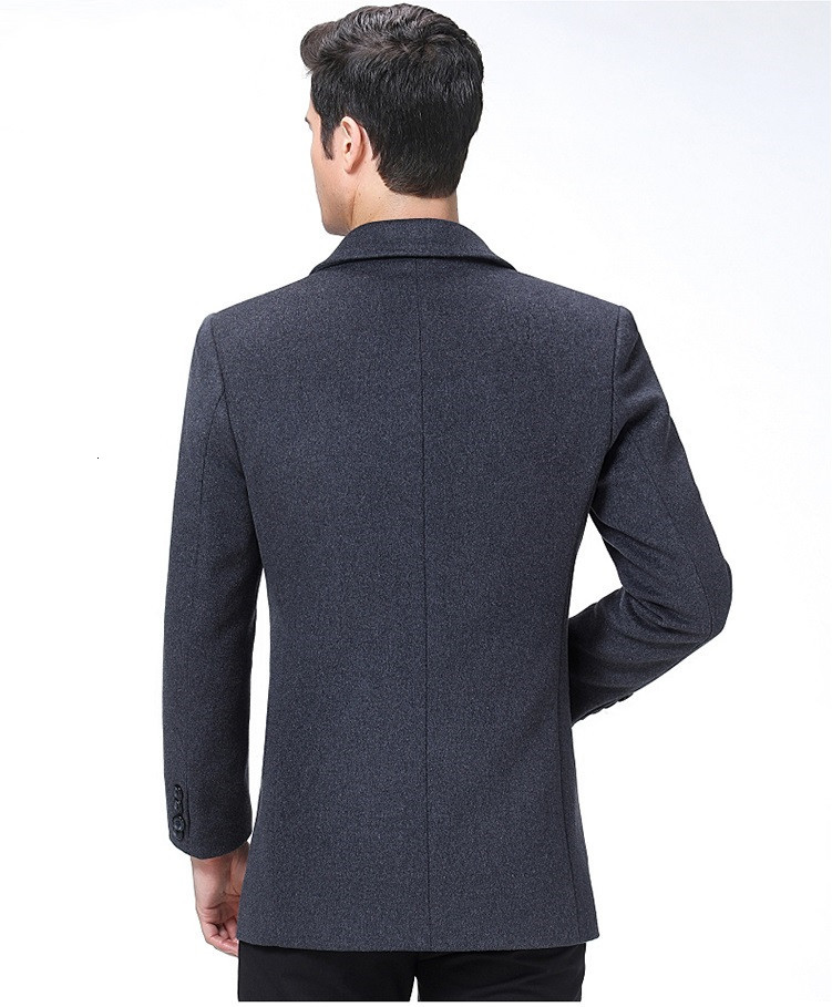 

2021 New Arrival Autumn Wool Coat High-quality Men, Warm Woolen Coats with Men's Single-breasted Coats, Large Size 9U08, Games